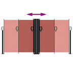 Tenda da Sole Laterale Retrattile Terracotta 120x600 cm
