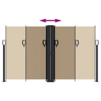 Tenda da Sole Laterale Retrattile Tortora 140x600 cm