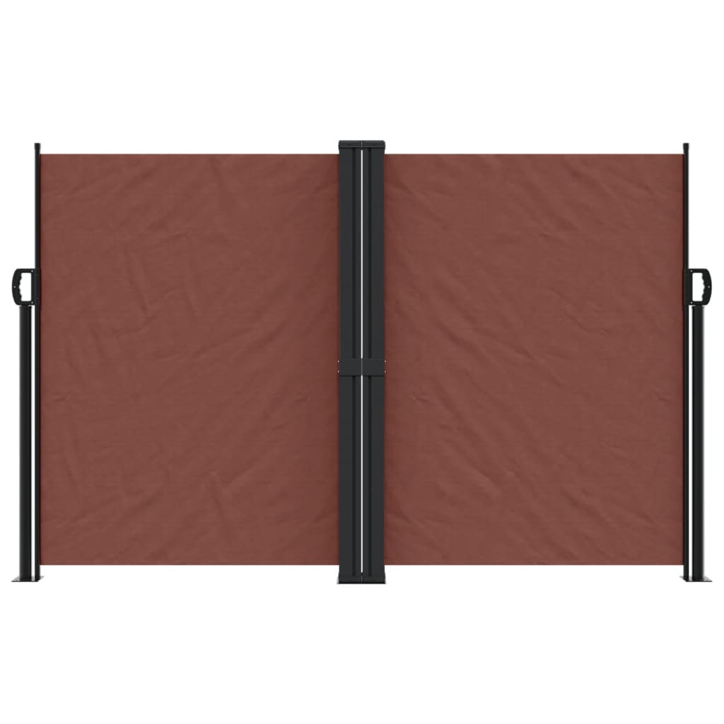Tenda da Sole Laterale Retrattile Marrone 160x600 cm