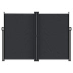 Tenda da Sole Laterale Retrattile Nera 180x600 cm
