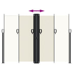 Tenda da Sole Laterale Retrattile Crema 180x600 cm