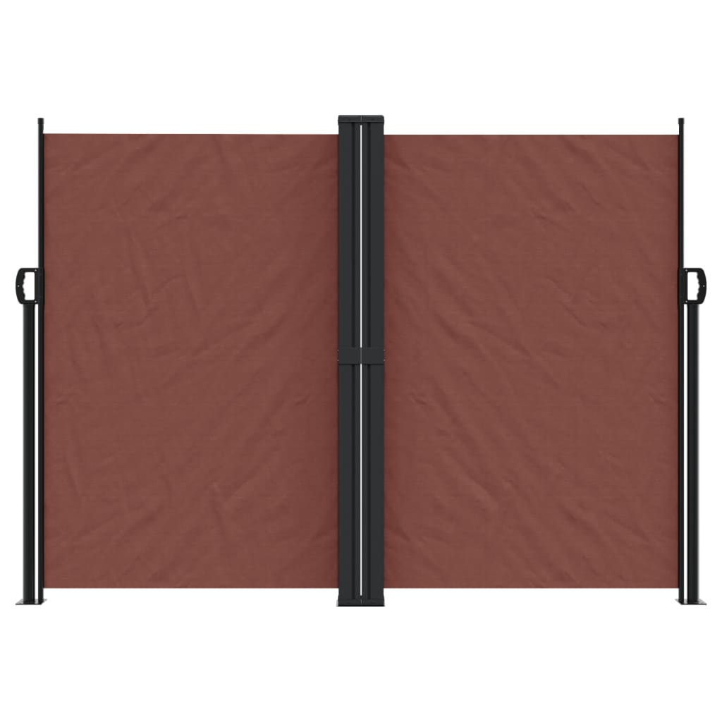 Tenda da Sole Laterale Retrattile Marrone 180x600 cm