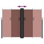 Tenda da Sole Laterale Retrattile Marrone 180x600 cm