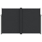 Tenda da Sole Laterale Retrattile Nera 220x600 cm