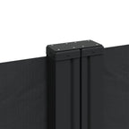 Tenda da Sole Laterale Retrattile Nera 220x600 cm