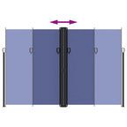 Tenda da Sole Laterale Retrattile Blu 220x600 cm
