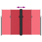Tenda da Sole Laterale Retrattile Rossa 220x600 cm