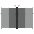 Tenda da Sole Laterale Retrattile Antracite 220x600 cm