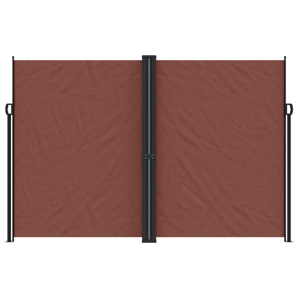 Tenda da Sole Laterale Retrattile Marrone 220x600 cm