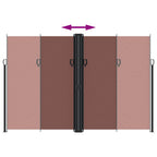 Tenda da Sole Laterale Retrattile Marrone 220x600 cm