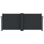 Tenda da Sole Laterale Retrattile Nera 100x1000 cm