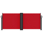 Tenda da Sole Laterale Retrattile Rossa 100x1000 cm