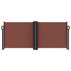 Tenda da Sole Laterale Retrattile Marrone 100x1000 cm