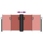 Tenda da Sole Laterale Retrattile Terracotta 100x1000 cm