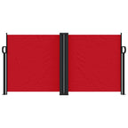 Tenda da Sole Laterale Retrattile Rossa 120x1000 cm