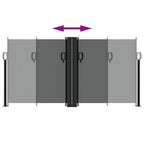 Tenda da Sole Laterale Retrattile Antracite 120x1000 cm