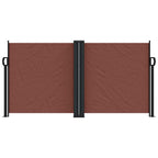 Tenda da Sole Laterale Retrattile Marrone 120x1000 cm