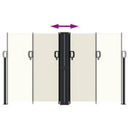 Tenda da Sole Laterale Retrattile Crema 140x1000 cm