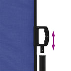 Tenda da Sole Laterale Retrattile Blu 140x1000 cm