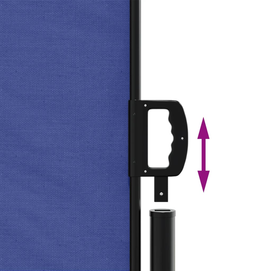 Tenda da Sole Laterale Retrattile Blu 140x1000 cm