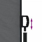 Tenda da Sole Laterale Retrattile Antracite 140x1000 cm
