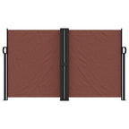 Tenda da Sole Laterale Retrattile Marrone 140x1000 cm