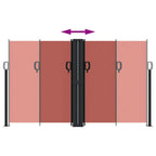 Tenda da Sole Laterale Retrattile Terracotta 140x1000 cm