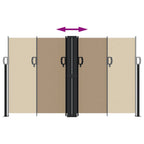 Tenda da Sole Laterale Retrattile Tortora 140x1000 cm