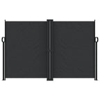 Tenda da Sole Laterale Retrattile Nera 160x1000 cm