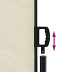 Tenda da Sole Laterale Retrattile Crema 160x1000 cm