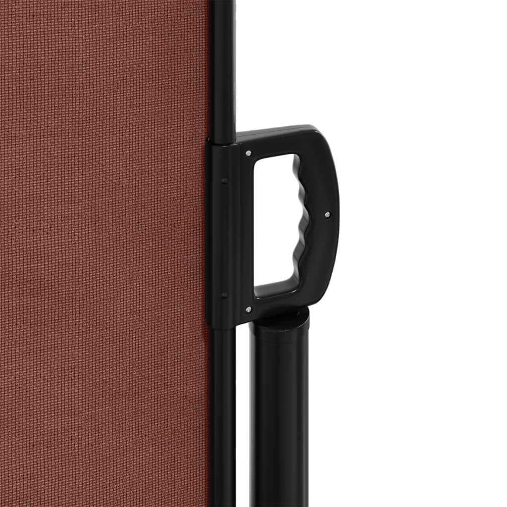 Tenda da Sole Laterale Retrattile Marrone 160x1000 cm