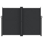 Tenda da Sole Laterale Retrattile Nera 180x1000 cm