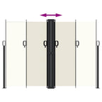 Tenda da Sole Laterale Retrattile Crema 180x1000 cm
