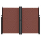 Tenda da Sole Laterale Retrattile Marrone 180x1000 cm