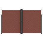Tenda da Sole Laterale Retrattile Marrone 200x1000 cm