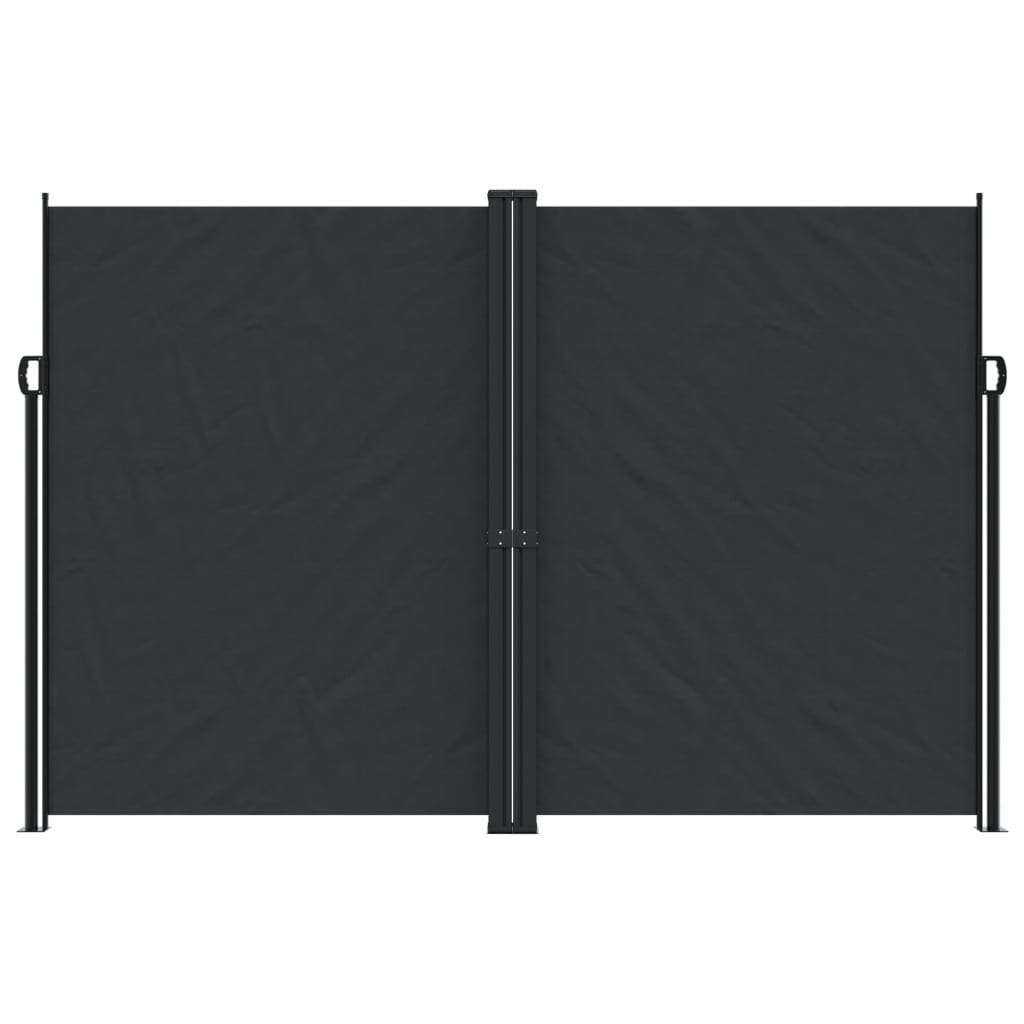 Tenda da Sole Laterale Retrattile Nera 220x1000 cm