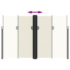 Tenda da Sole Laterale Retrattile Crema 220x1000 cm