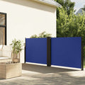 Tenda da Sole Laterale Retrattile Blu 120x1200 cm