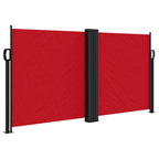 Tenda da Sole Laterale Retrattile Rossa 120x1200 cm
