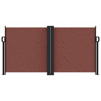 Tenda da Sole Laterale Retrattile Marrone 120x1200 cm