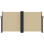 Tenda da Sole Laterale Retrattile Beige 120x1200 cm