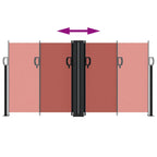 Tenda da Sole Laterale Retrattile Terracotta 120x1200 cm