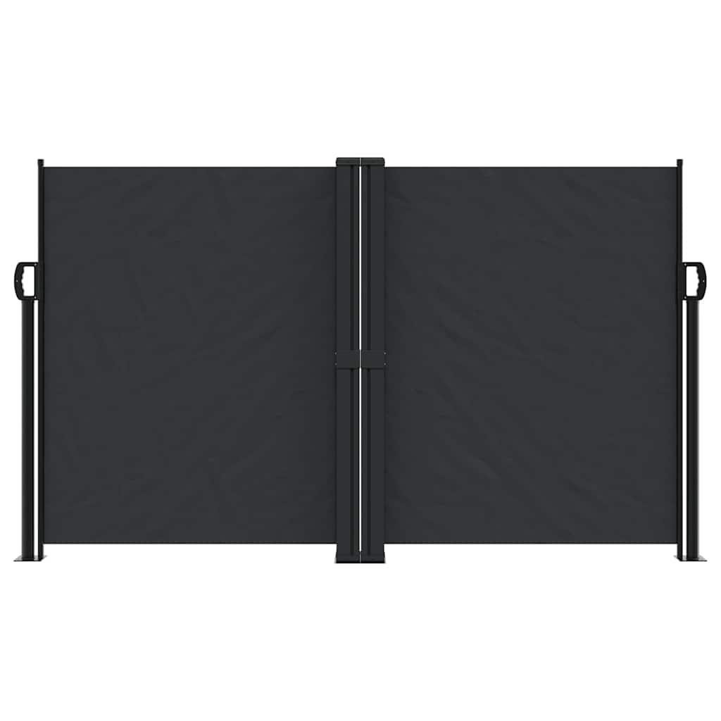 Tenda da Sole Laterale Retrattile Nera 140x1200 cm