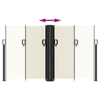 Tenda da Sole Laterale Retrattile Crema 140x1200 cm