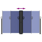 Tenda Laterale Retrattile Blu 140x1200 cm