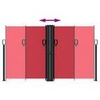 Tenda Laterale Retrattile Rossa 140x1200 cm