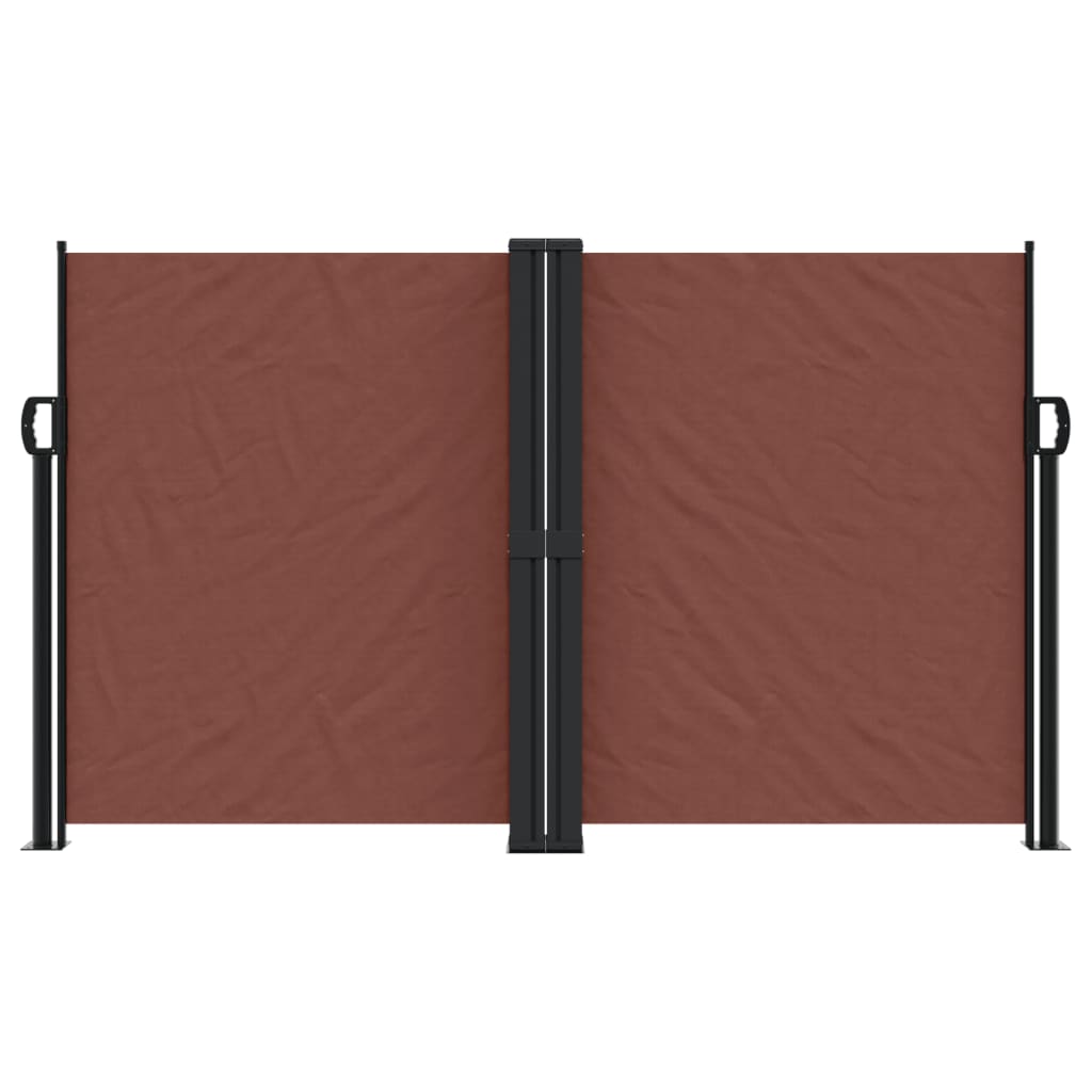 Tenda Laterale Retrattile Marrone 140x1200 cm