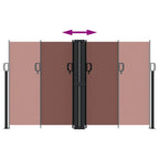 Tenda Laterale Retrattile Marrone 140x1200 cm