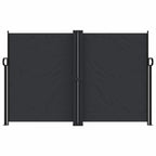 Tenda da Sole Laterale Retrattile Nera 160x1200 cm