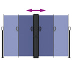 Tenda da Sole Laterale Retrattile Blu 160x1200 cm